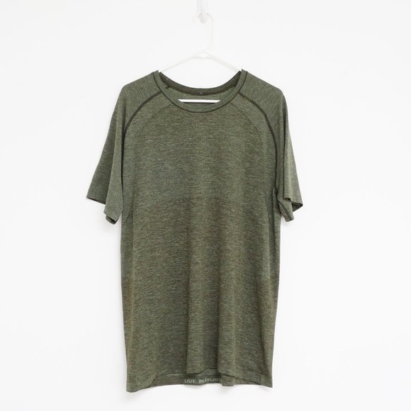 lululemon athletica Other - Lululemon Men's Olive Green Metal Vent Tech Short Sleeve XL